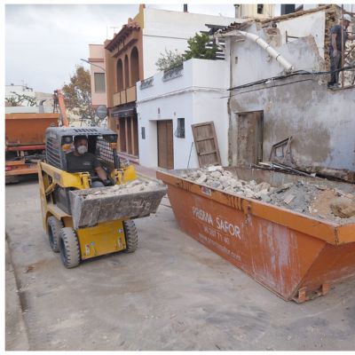 Contenedor de obra según tamaño para reformas en Gandia